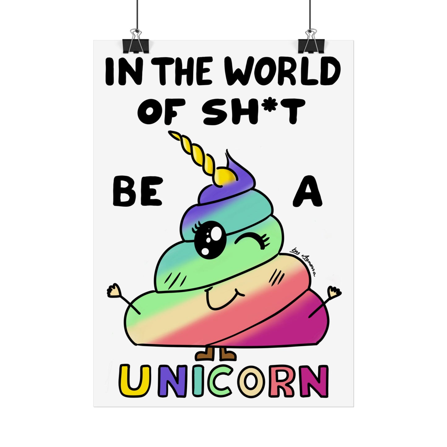 Funny Rainbow Poop Posters