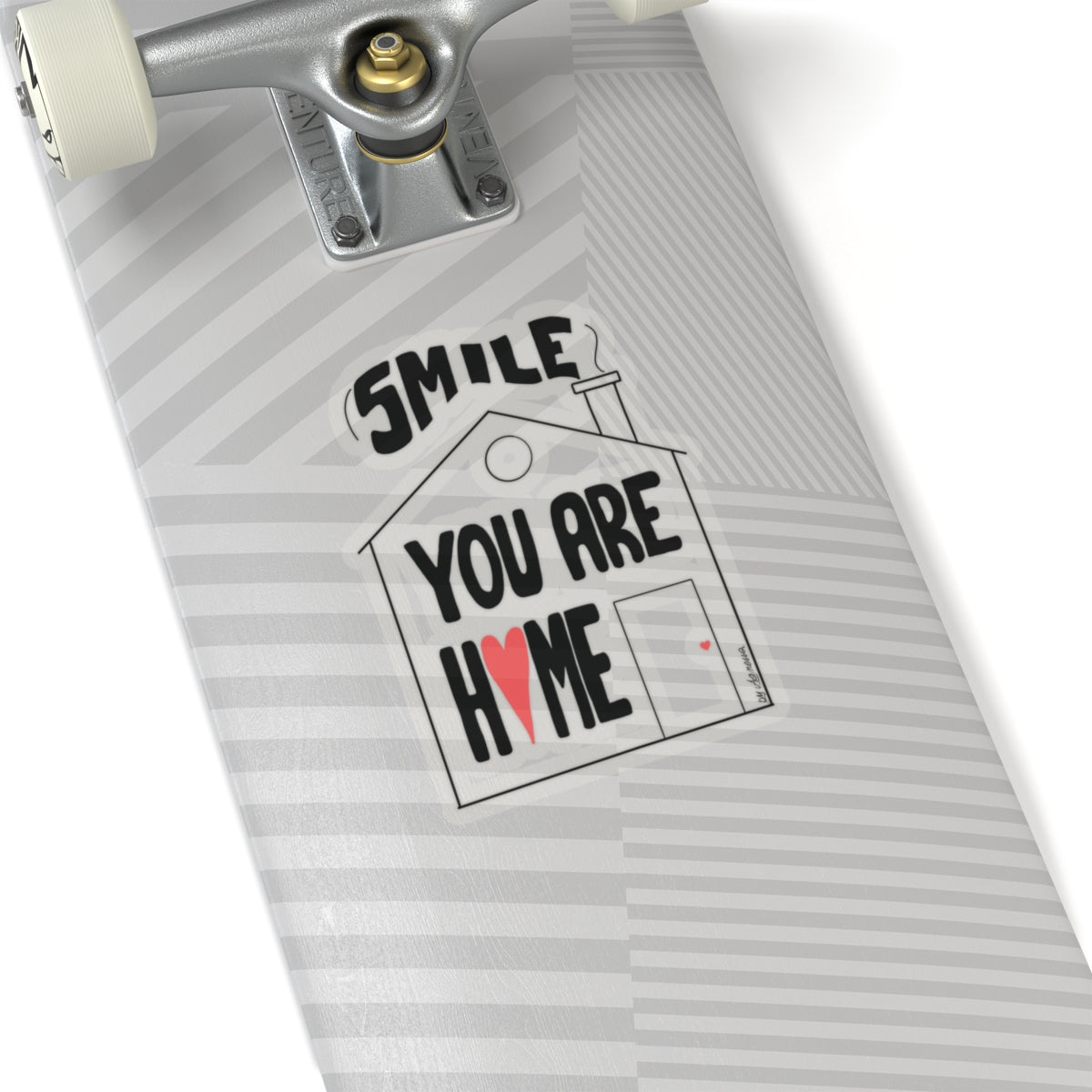 Home Sweet Home Sticker - Cheerful Kiss-Cut Design for Personalization
