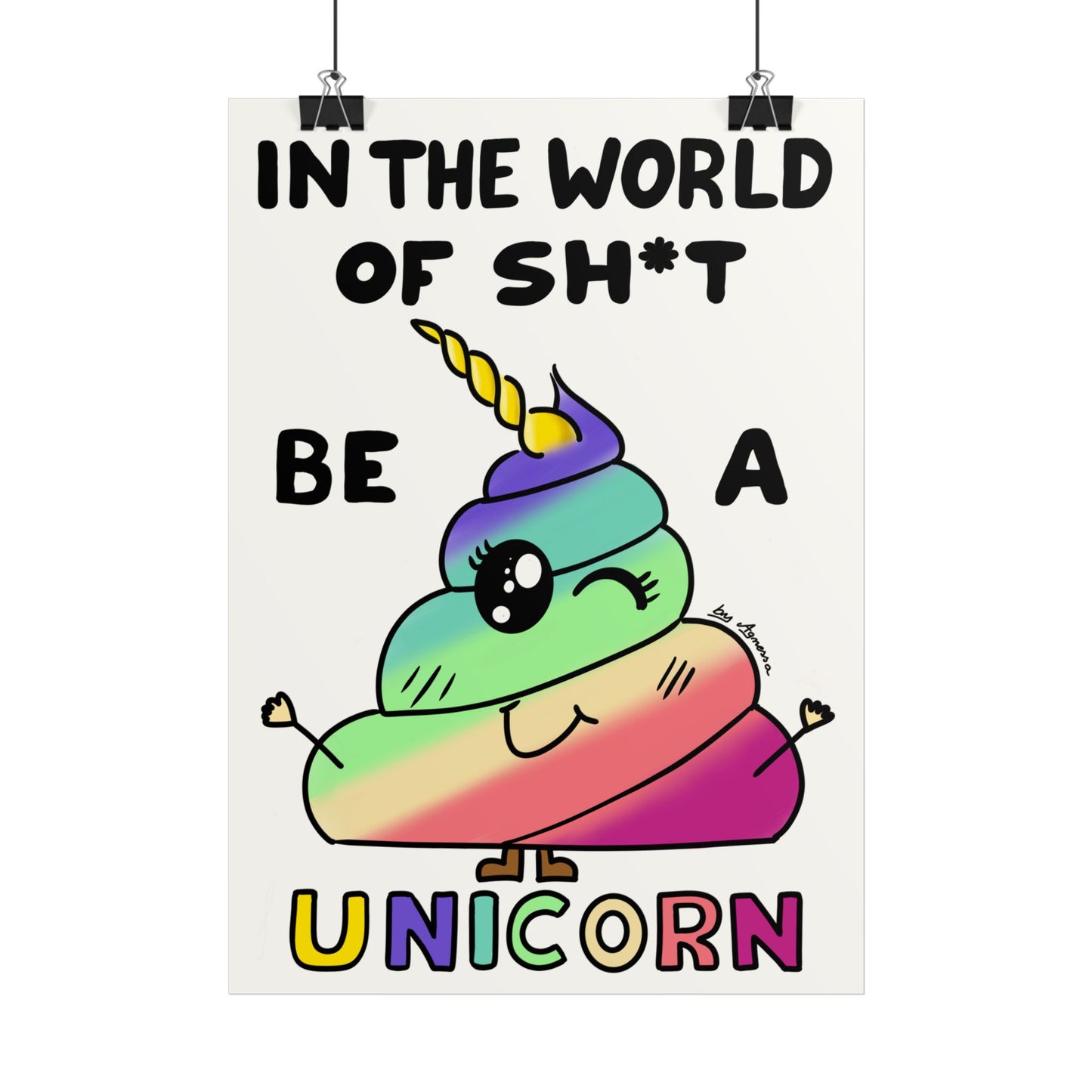 Funny Rainbow Poop Posters