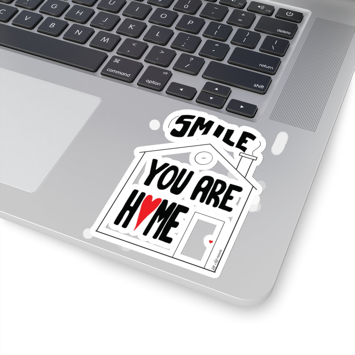 Home Sweet Home Sticker - Cheerful Kiss-Cut Design for Personalization