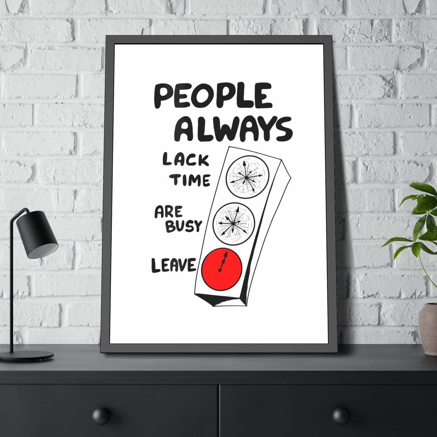 Poster Print - People Always Leave, Digital Drawing Art