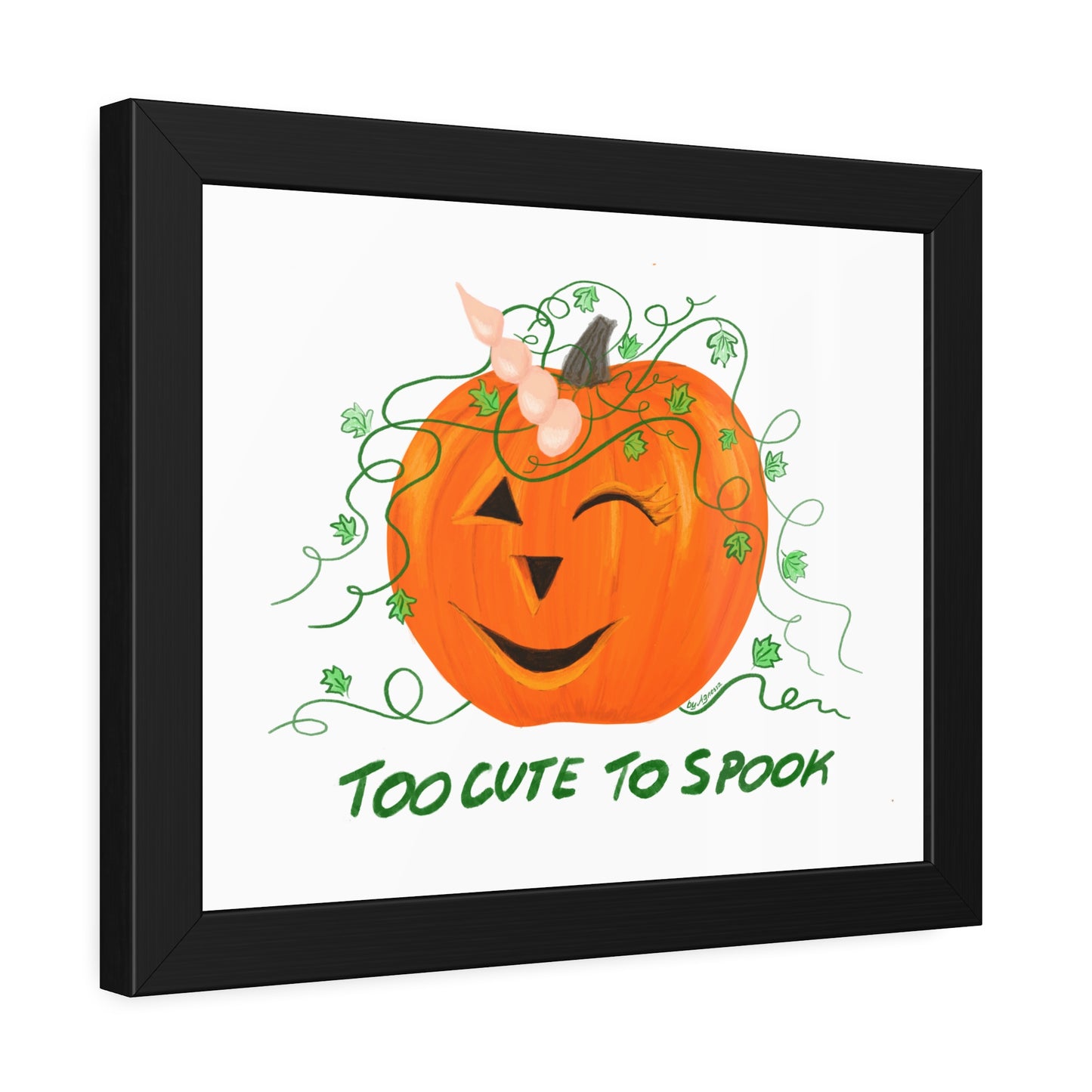 Halloween Pumpkin Framed Paper Posters