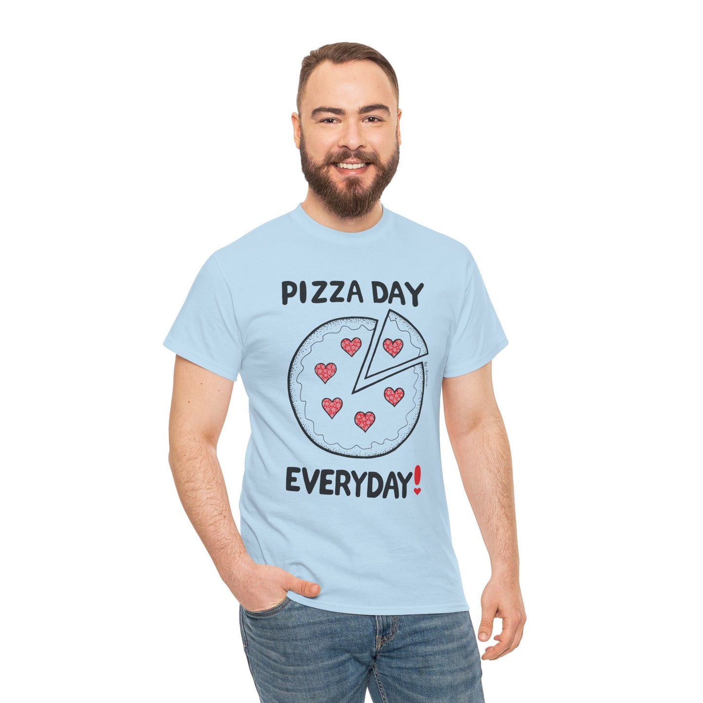 Pizza Day Everyday Unisex Heavy Cotton Tee