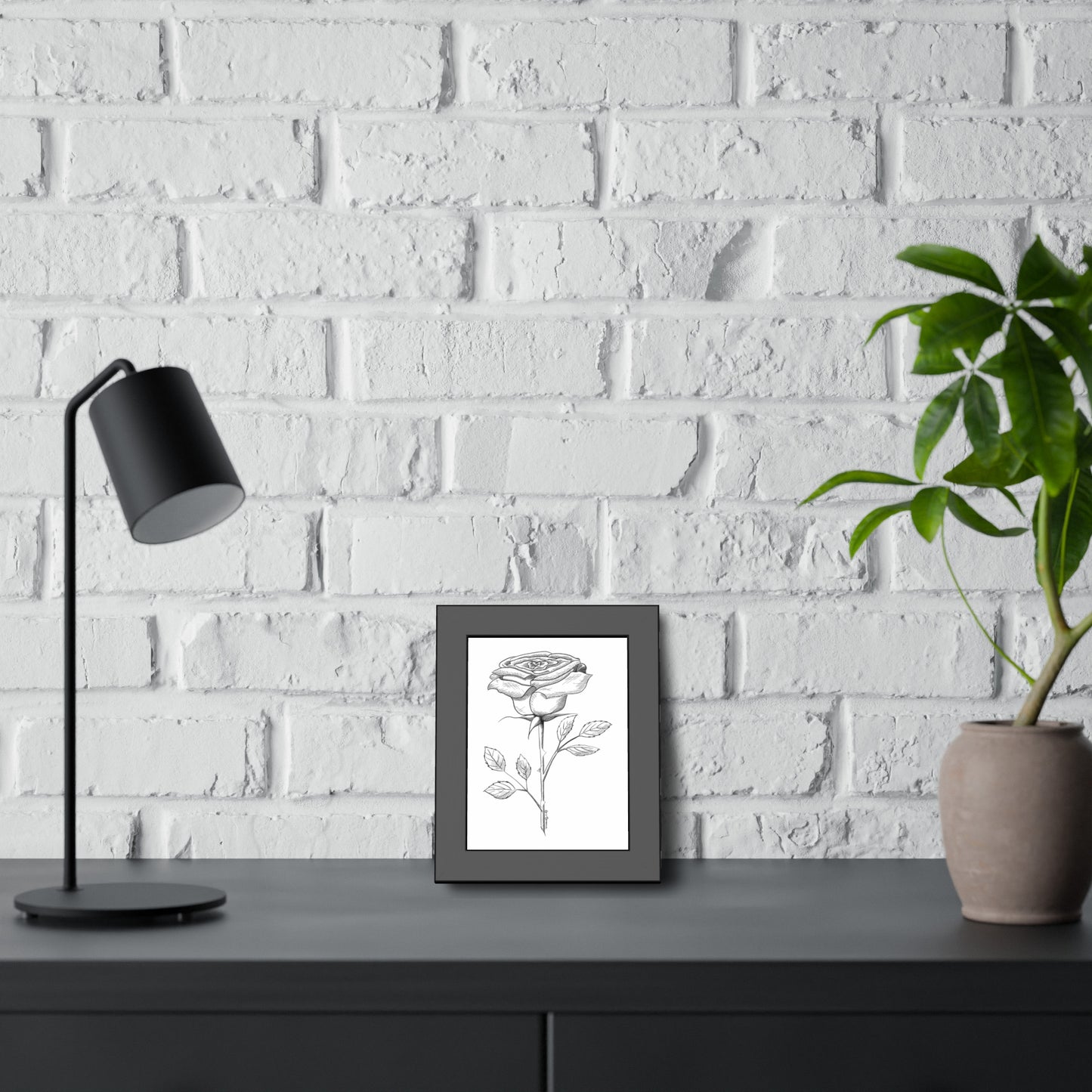 Framed Poster Rose Flower Art Print