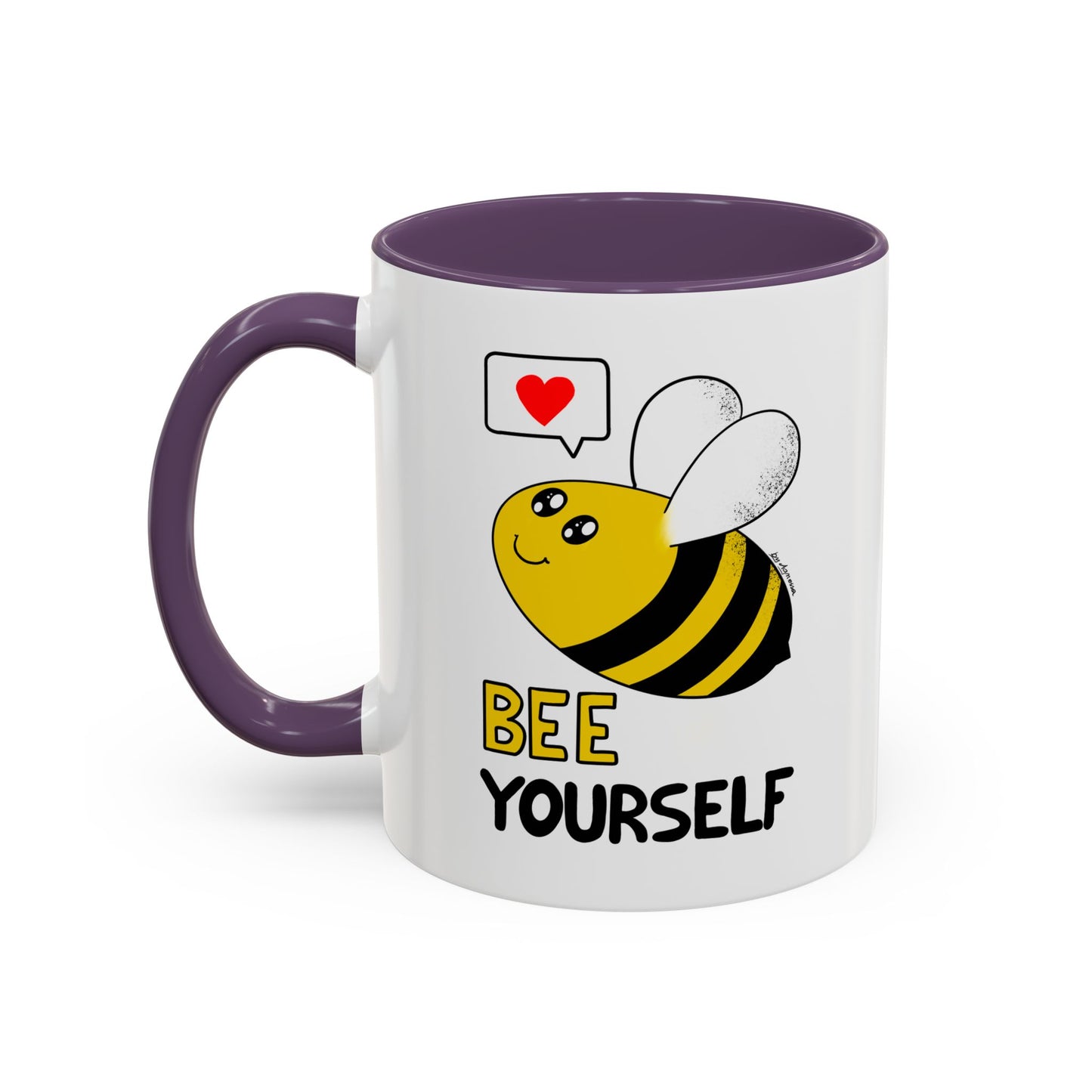 Bee Yourself Cute Kawaii Coffee Mug — 11/15oz Accent Mug, Adorable Bee Gift
