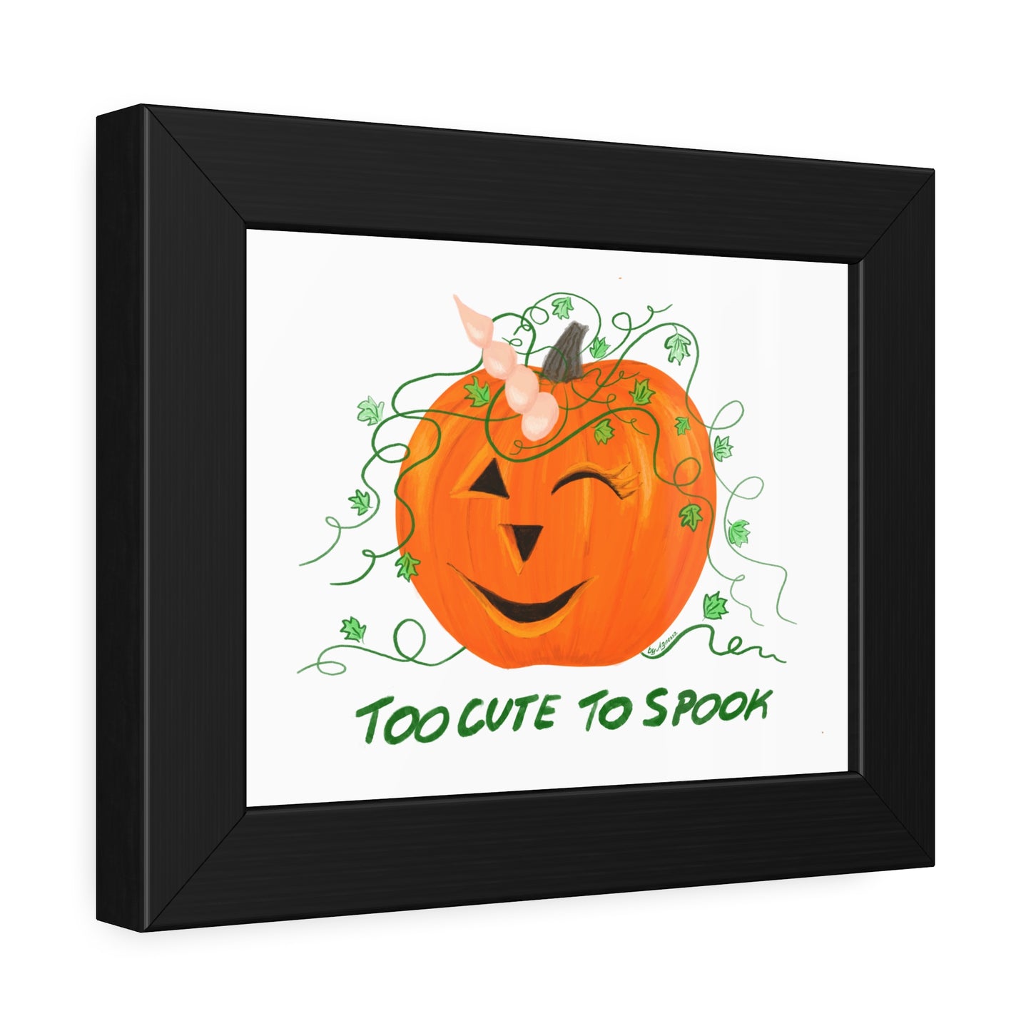 Halloween Pumpkin Framed Paper Posters