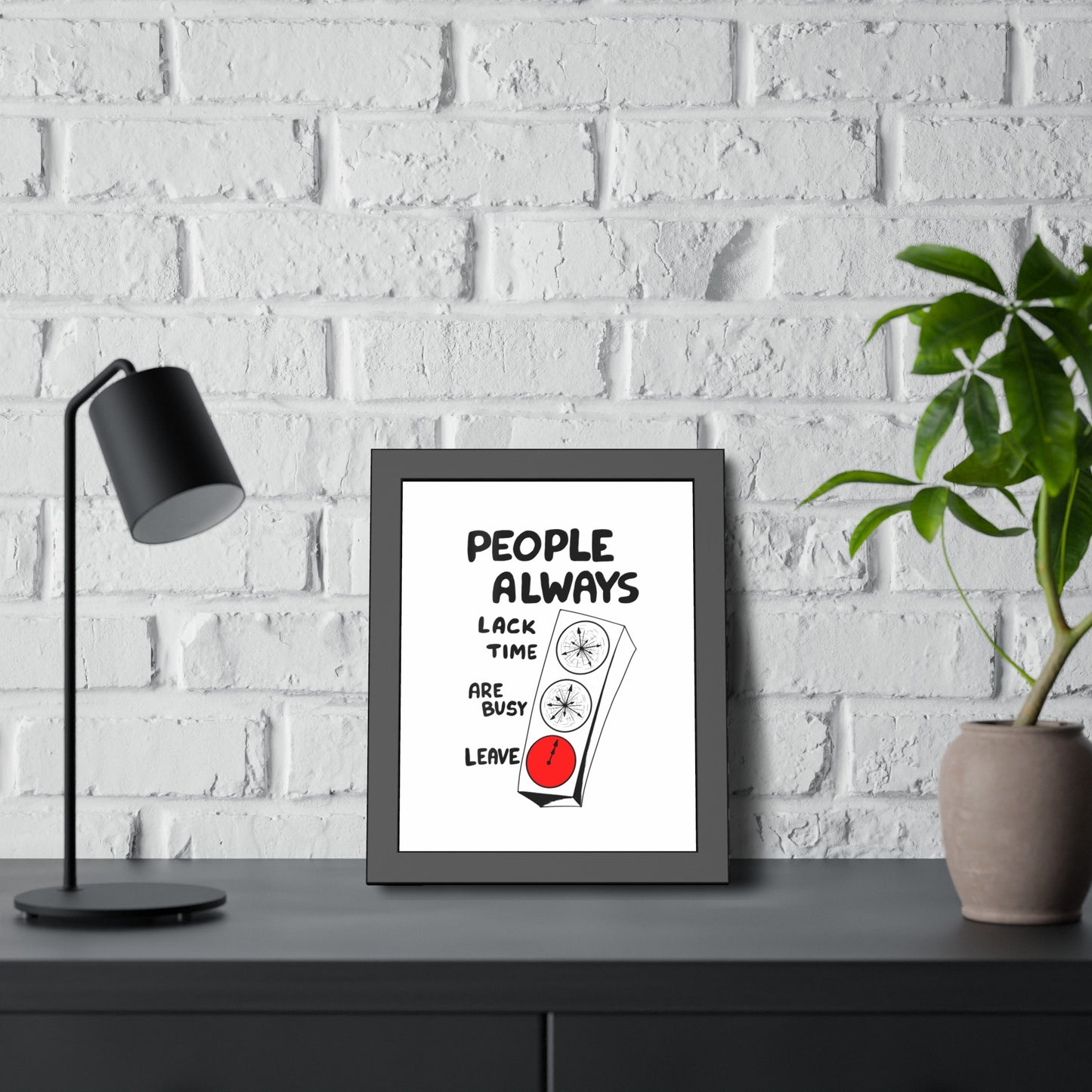 Poster Print - People Always Leave, Digital Drawing Art