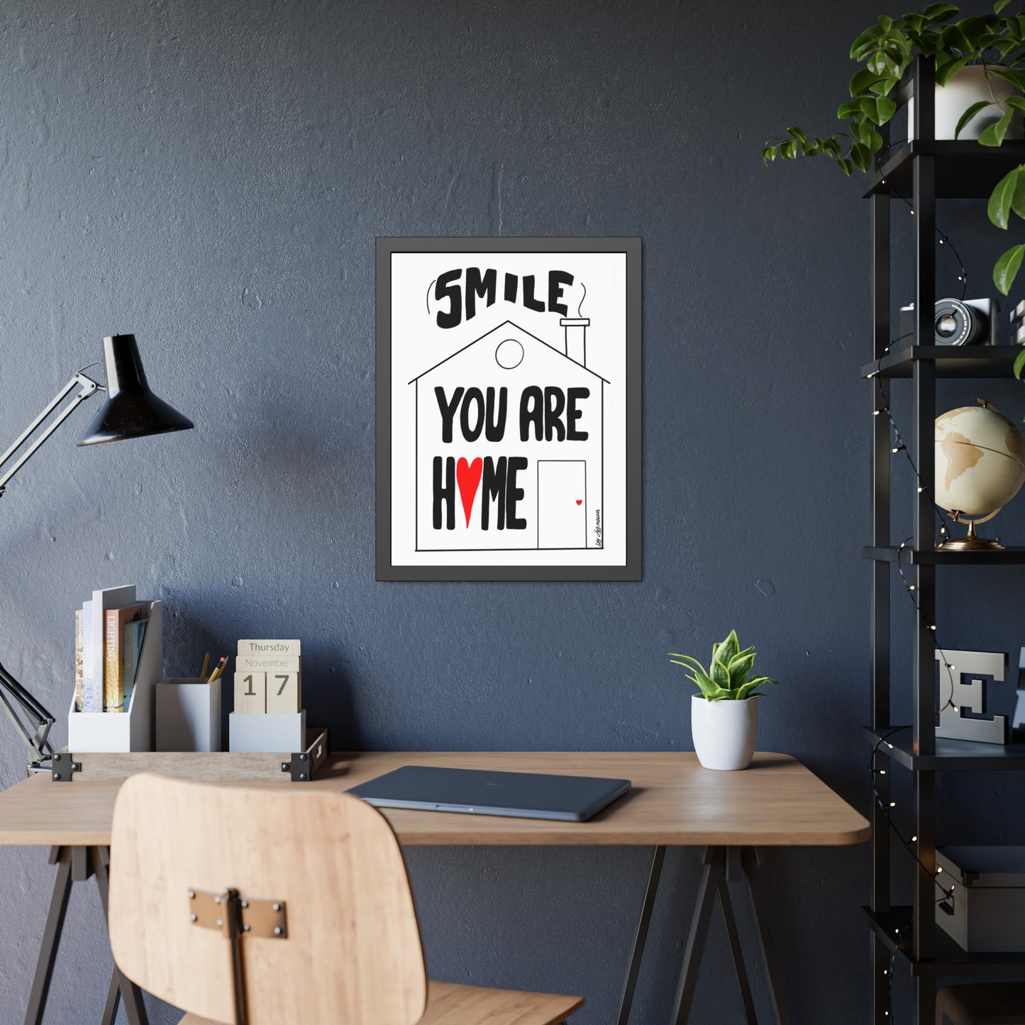 Framed Paper Posters - Smile You Are Home Art