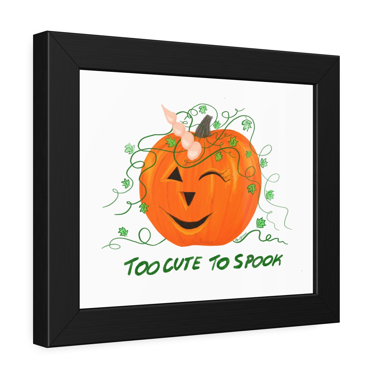 Halloween Pumpkin Framed Paper Posters