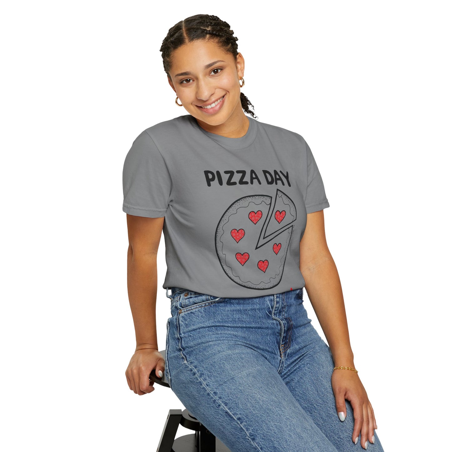 Pizza Day Everyday Unisex Garment-Dyed T-Shirt