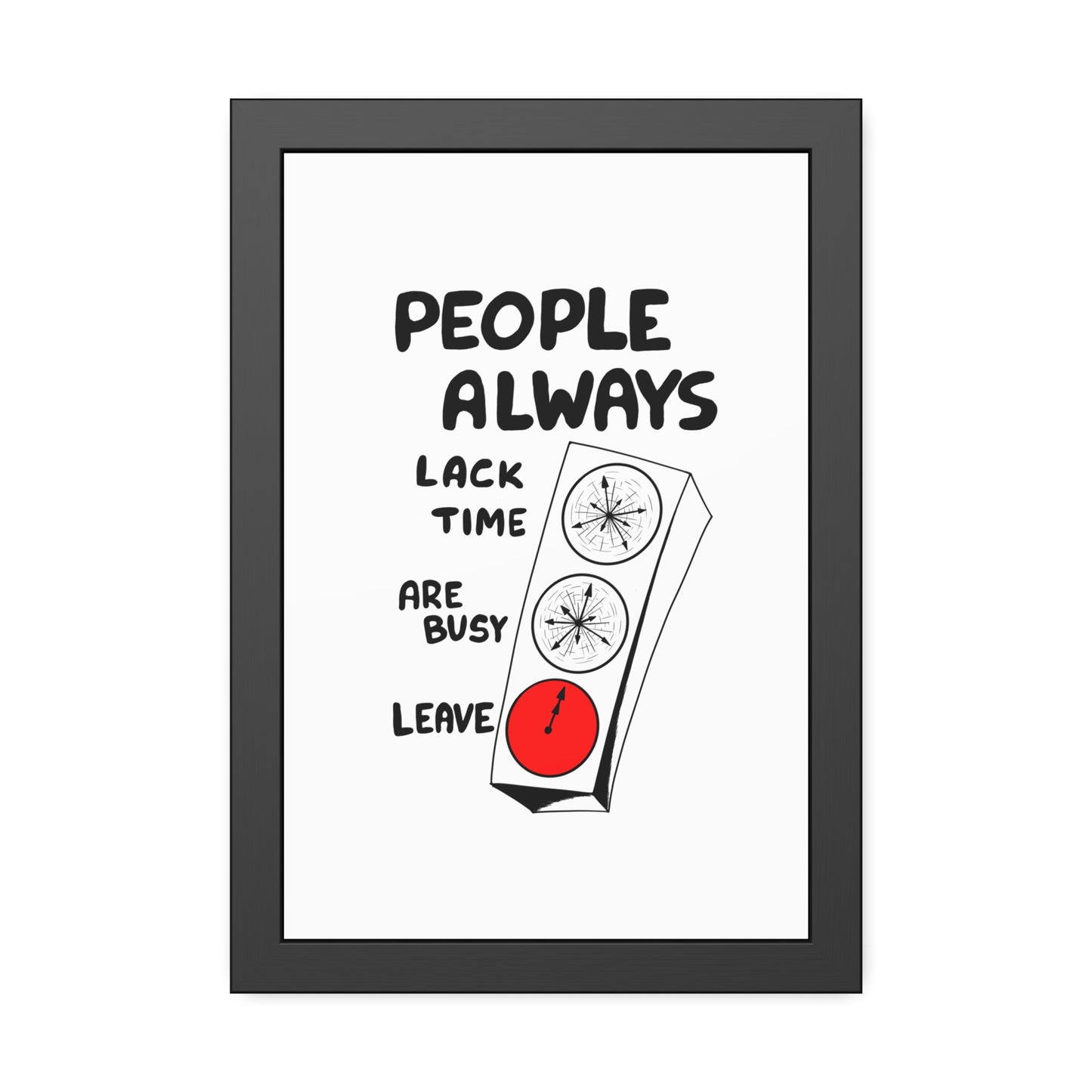 Poster Print - People Always Leave, Digital Drawing Art