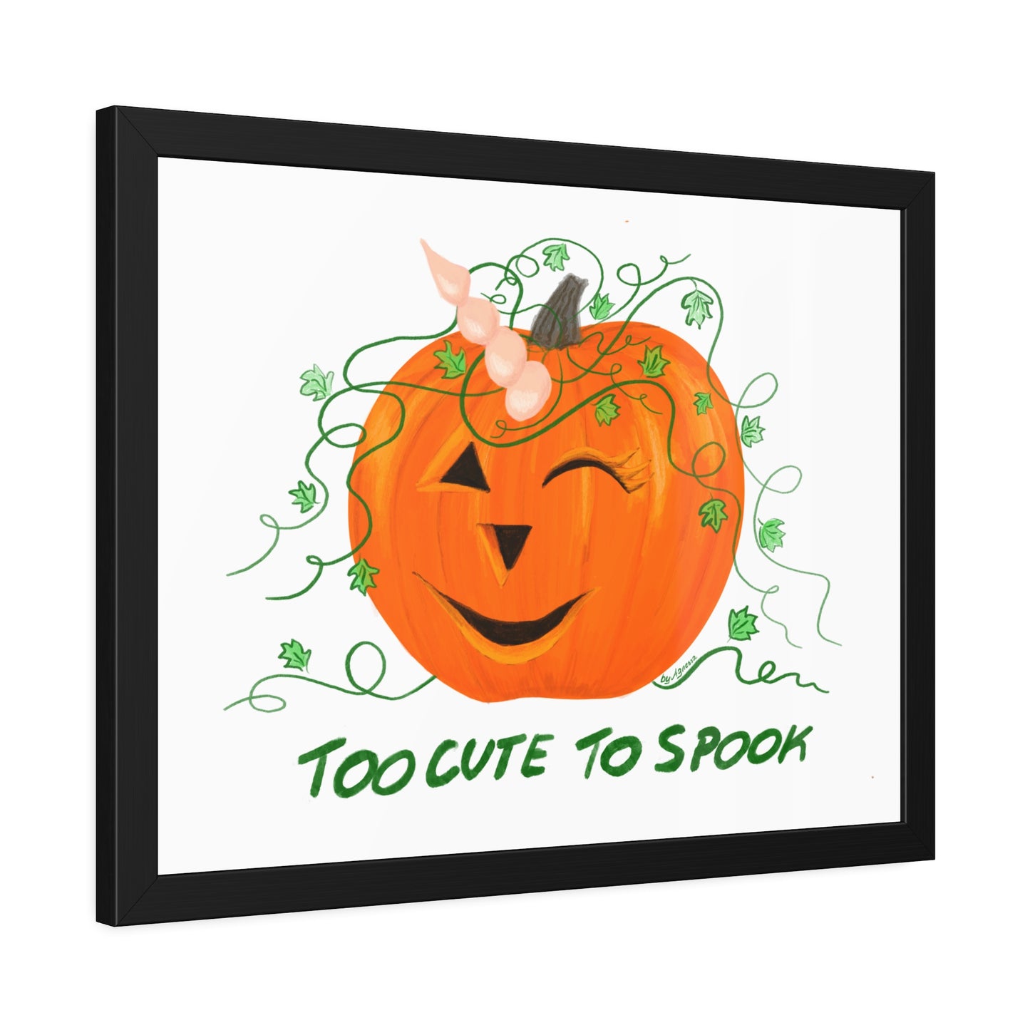 Halloween Pumpkin Framed Paper Posters