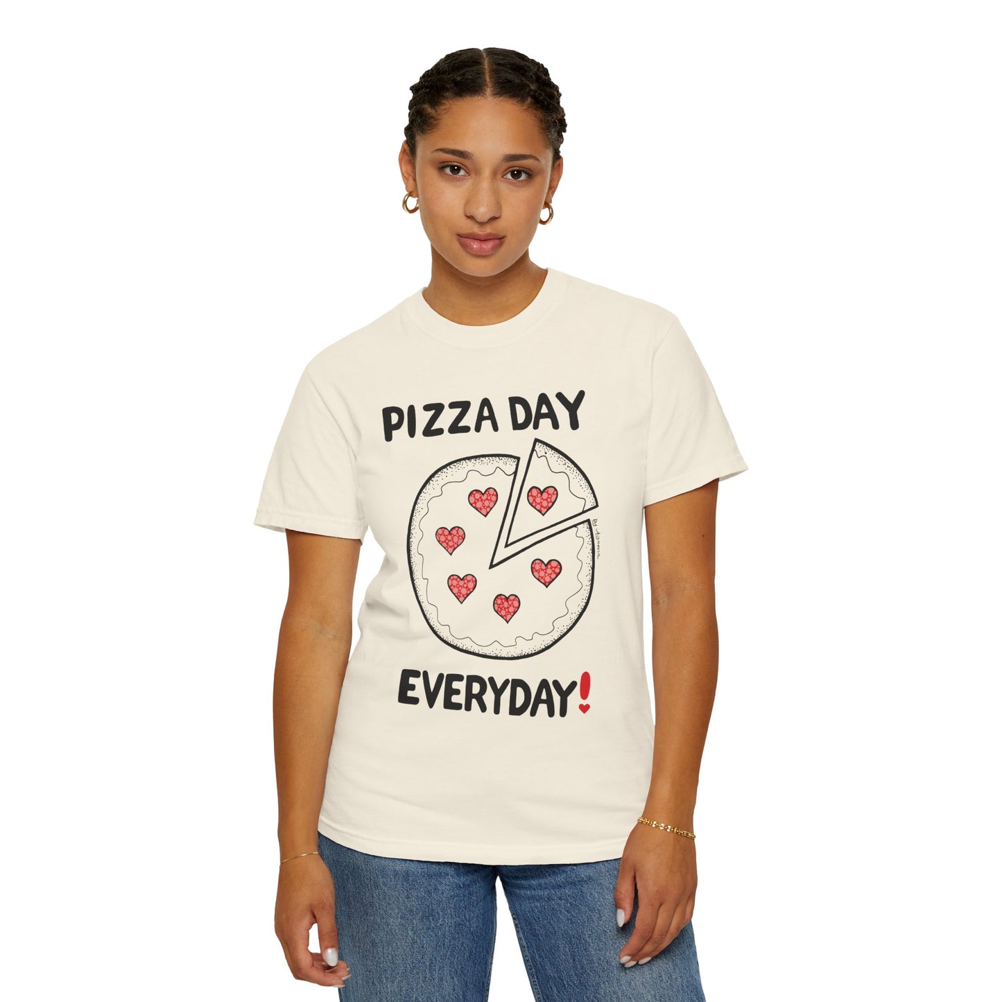 Pizza Day Everyday Unisex Garment-Dyed T-Shirt