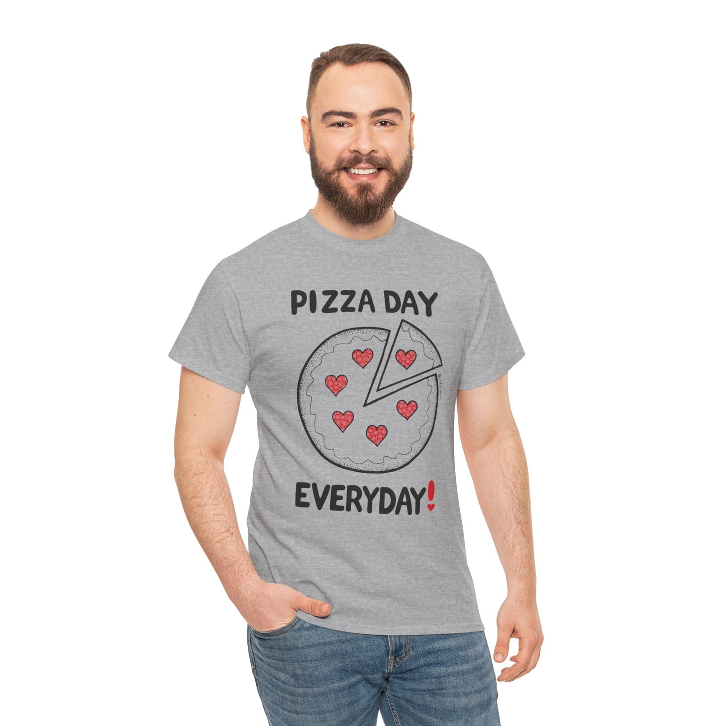 Pizza Day Everyday Unisex Heavy Cotton Tee