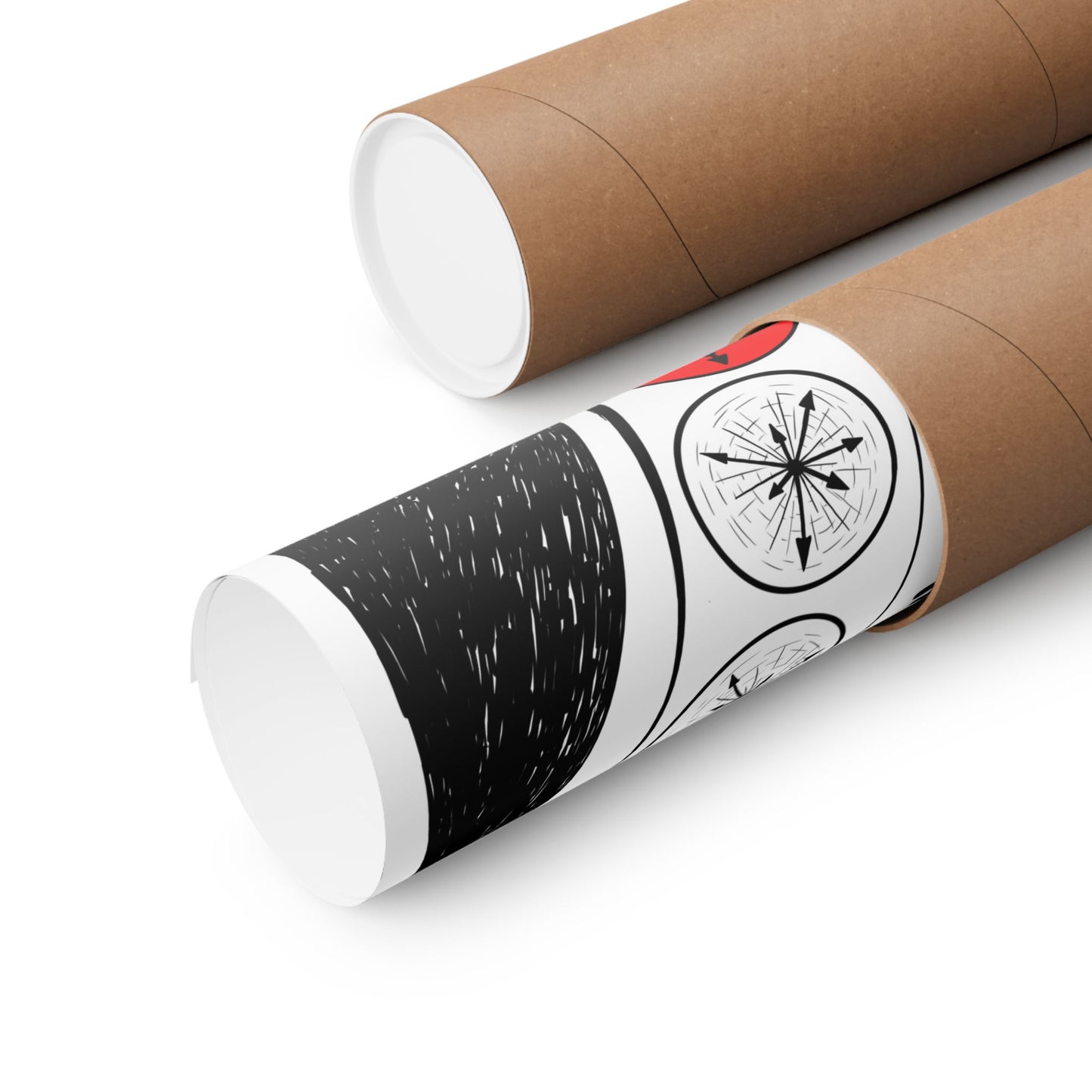 Matte Vertical Poster — "People Always" Original Art Poster (No AI)