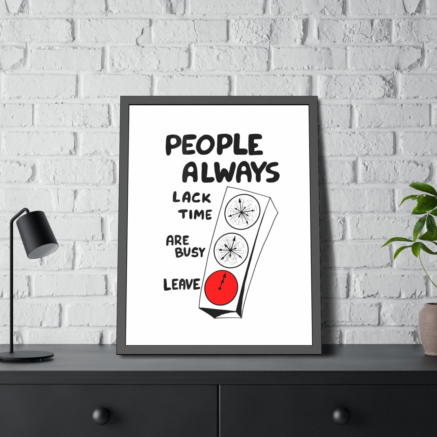Poster Print - People Always Leave, Digital Drawing Art