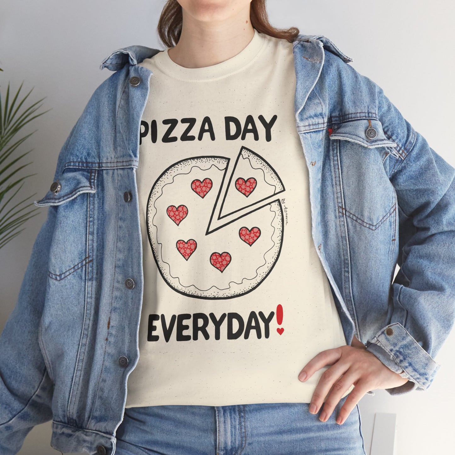 Pizza Day Everyday Unisex Heavy Cotton Tee