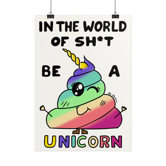 Funny Rainbow Poop Posters