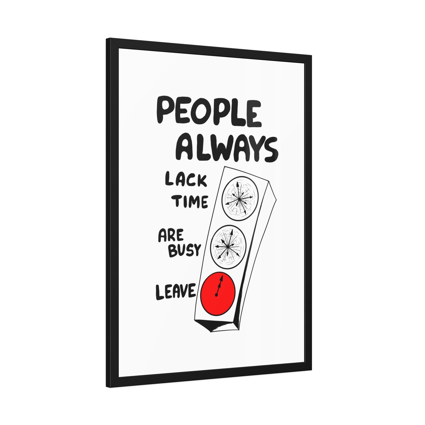 Poster Print - People Always Leave, Digital Drawing Art