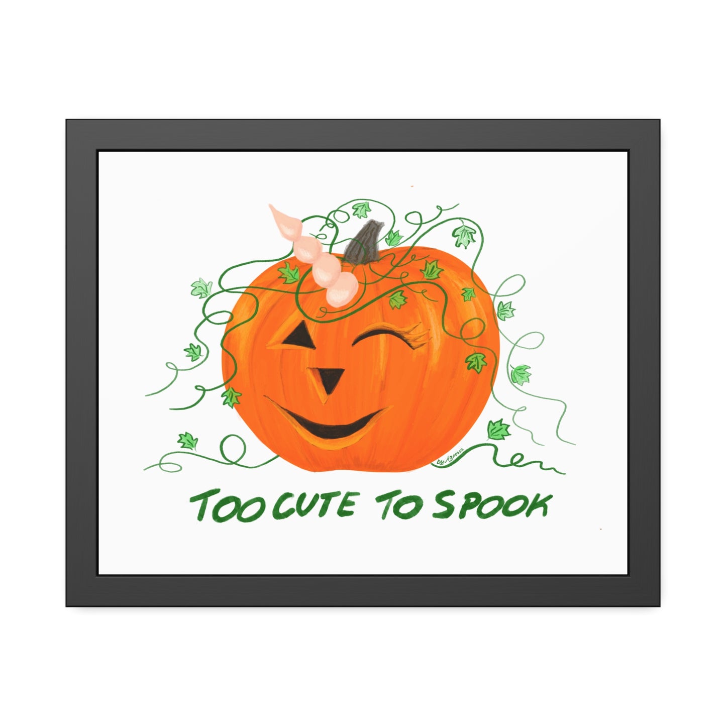 Halloween Pumpkin Framed Paper Posters