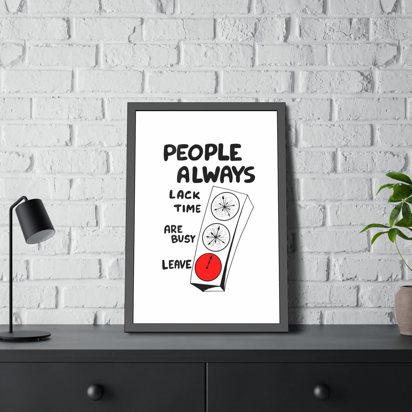 Poster Print - People Always Leave, Digital Drawing Art