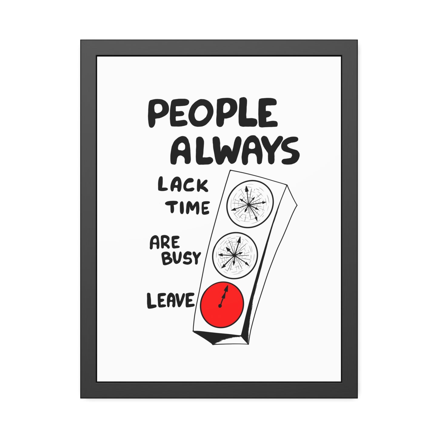 Poster Print - People Always Leave, Digital Drawing Art