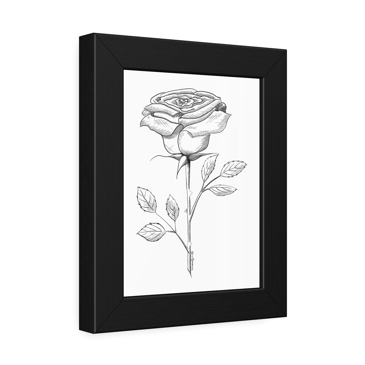 Framed Poster Rose Flower Art Print