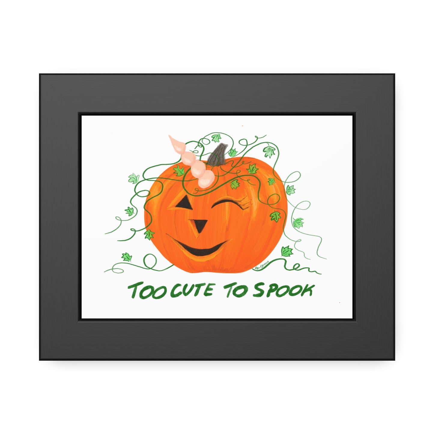 Halloween Pumpkin Framed Paper Posters