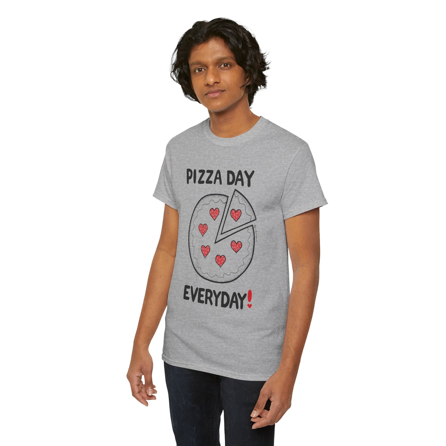 Pizza Day Everyday Unisex Heavy Cotton Tee