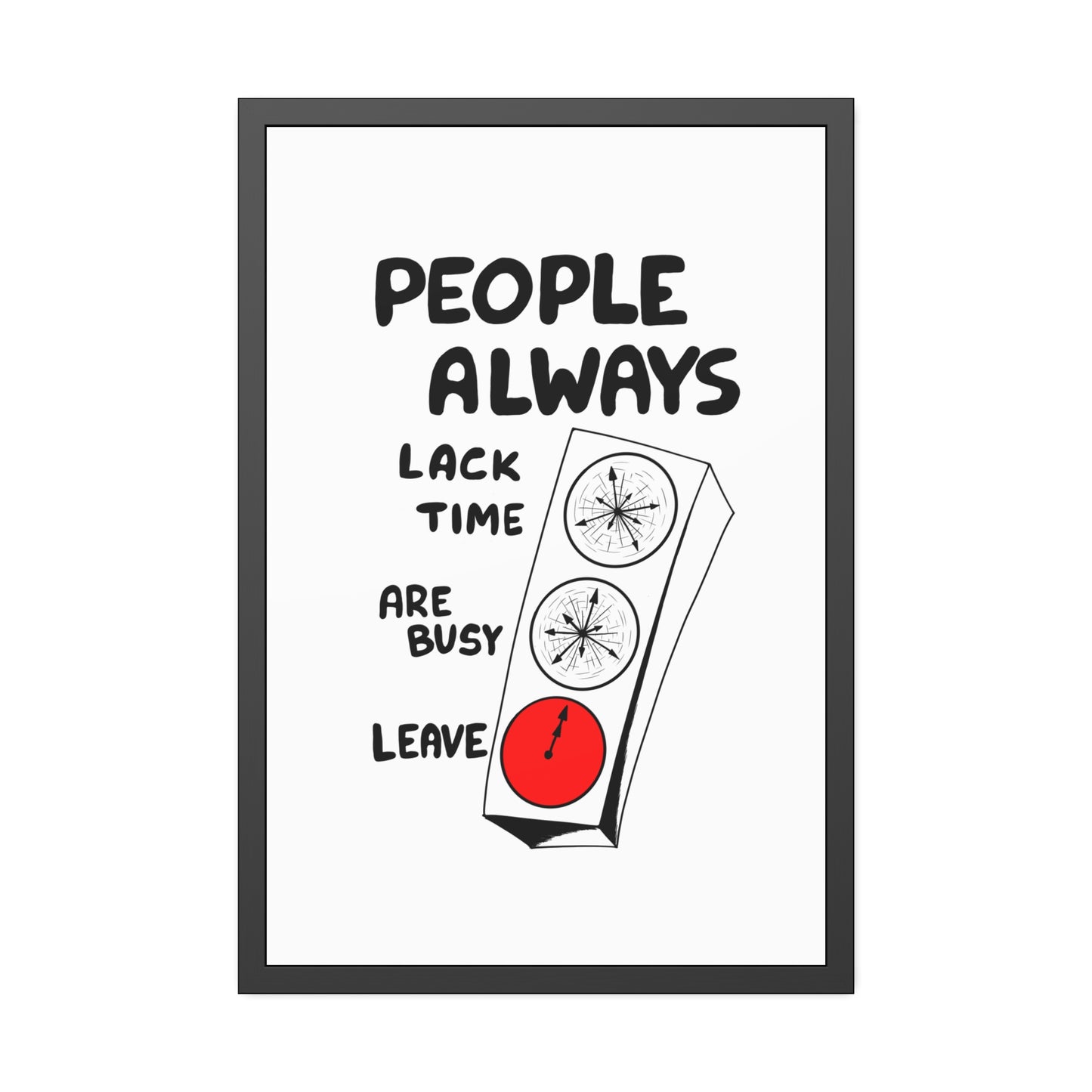 Poster Print - People Always Leave, Digital Drawing Art