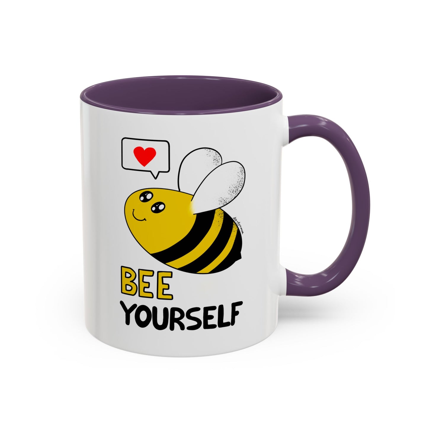 Bee Yourself Cute Kawaii Coffee Mug — 11/15oz Accent Mug, Adorable Bee Gift