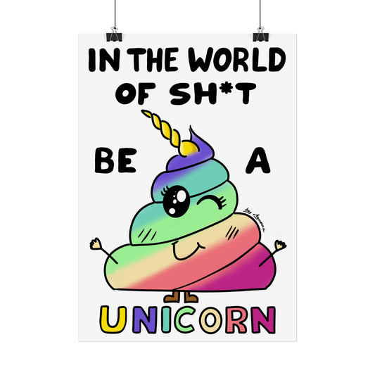 Funny Rainbow Poop Posters