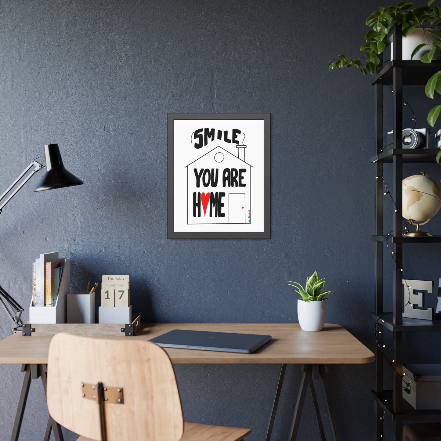 Framed Paper Posters - Smile You Are Home Art