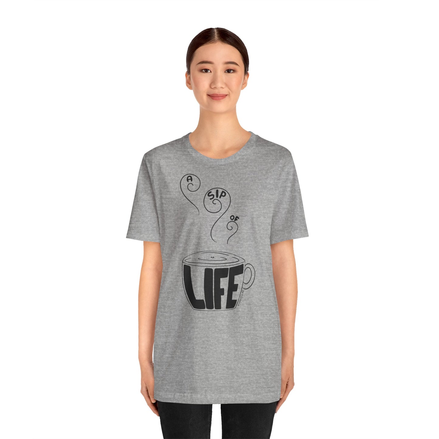 A Sip of Life Unisex Tee - Cozy Coffee Lover Shirt