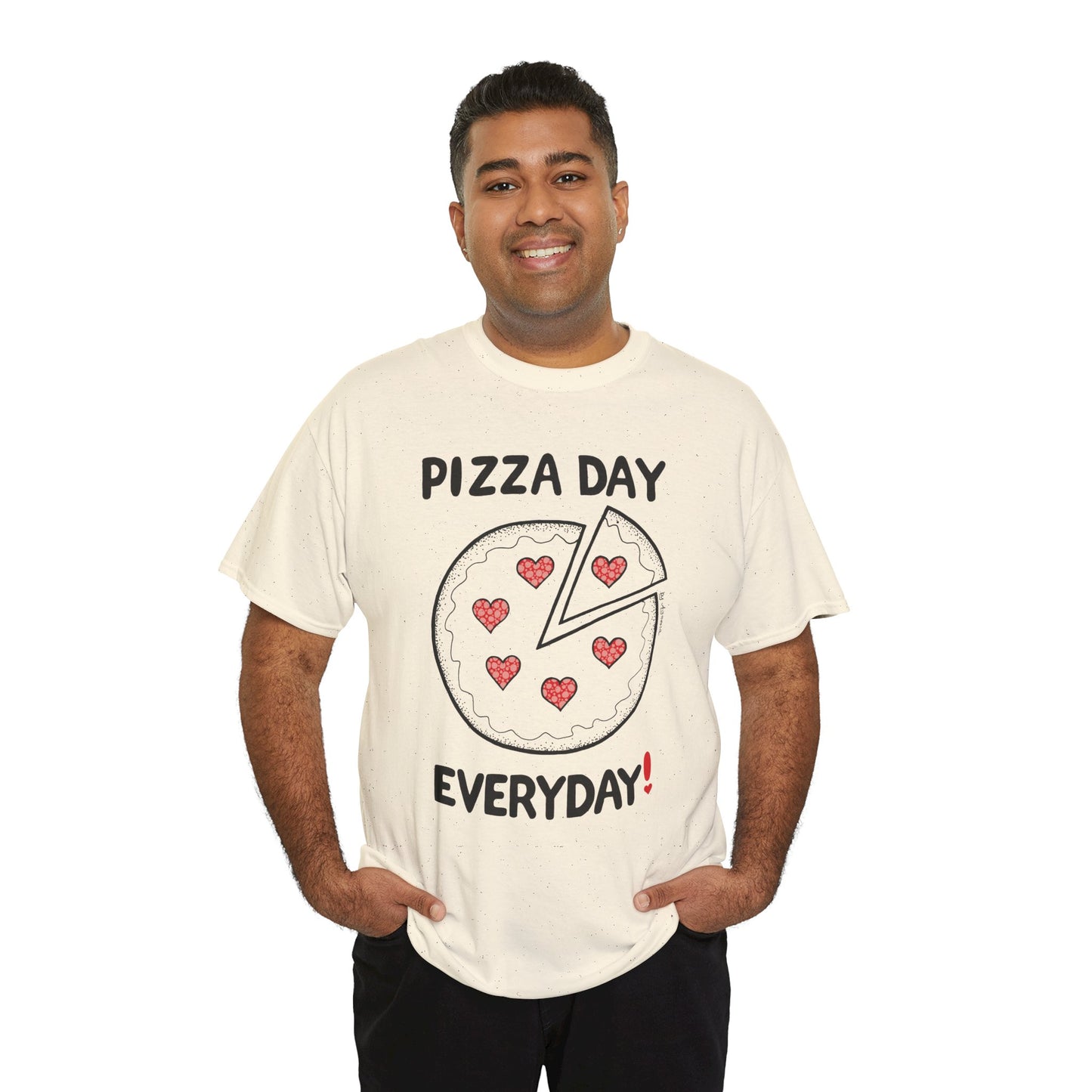 Pizza Day Everyday Unisex Heavy Cotton Tee