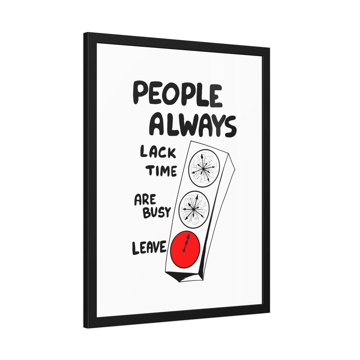 Poster Print - People Always Leave, Digital Drawing Art