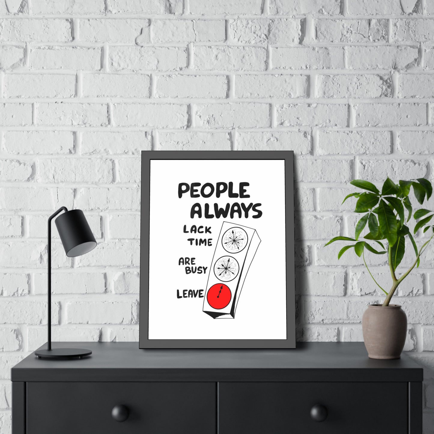 Poster Print - People Always Leave, Digital Drawing Art