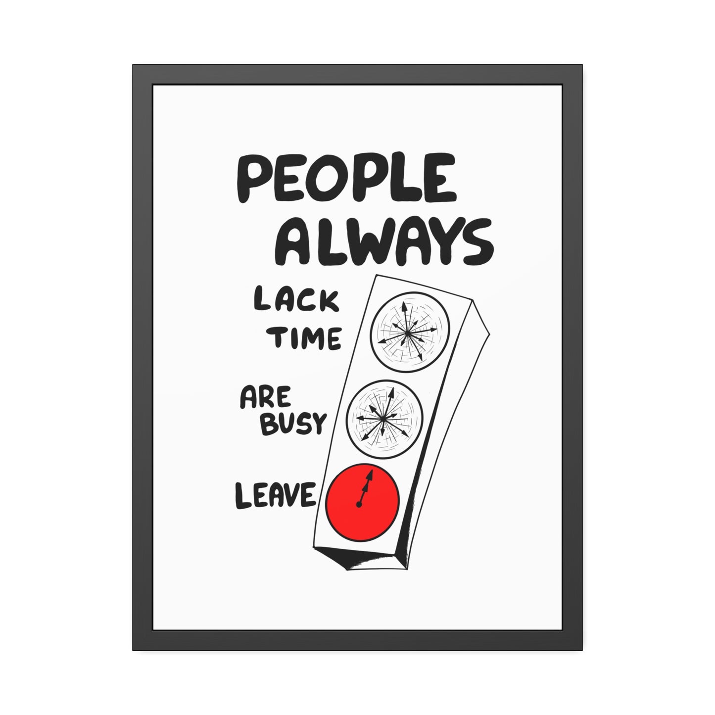 Poster Print - People Always Leave, Digital Drawing Art