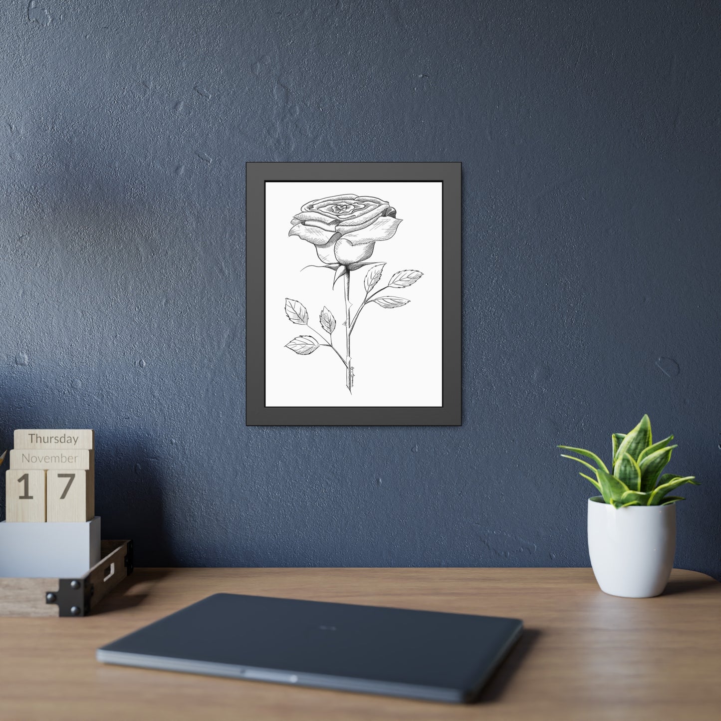Framed Poster Rose Flower Art Print