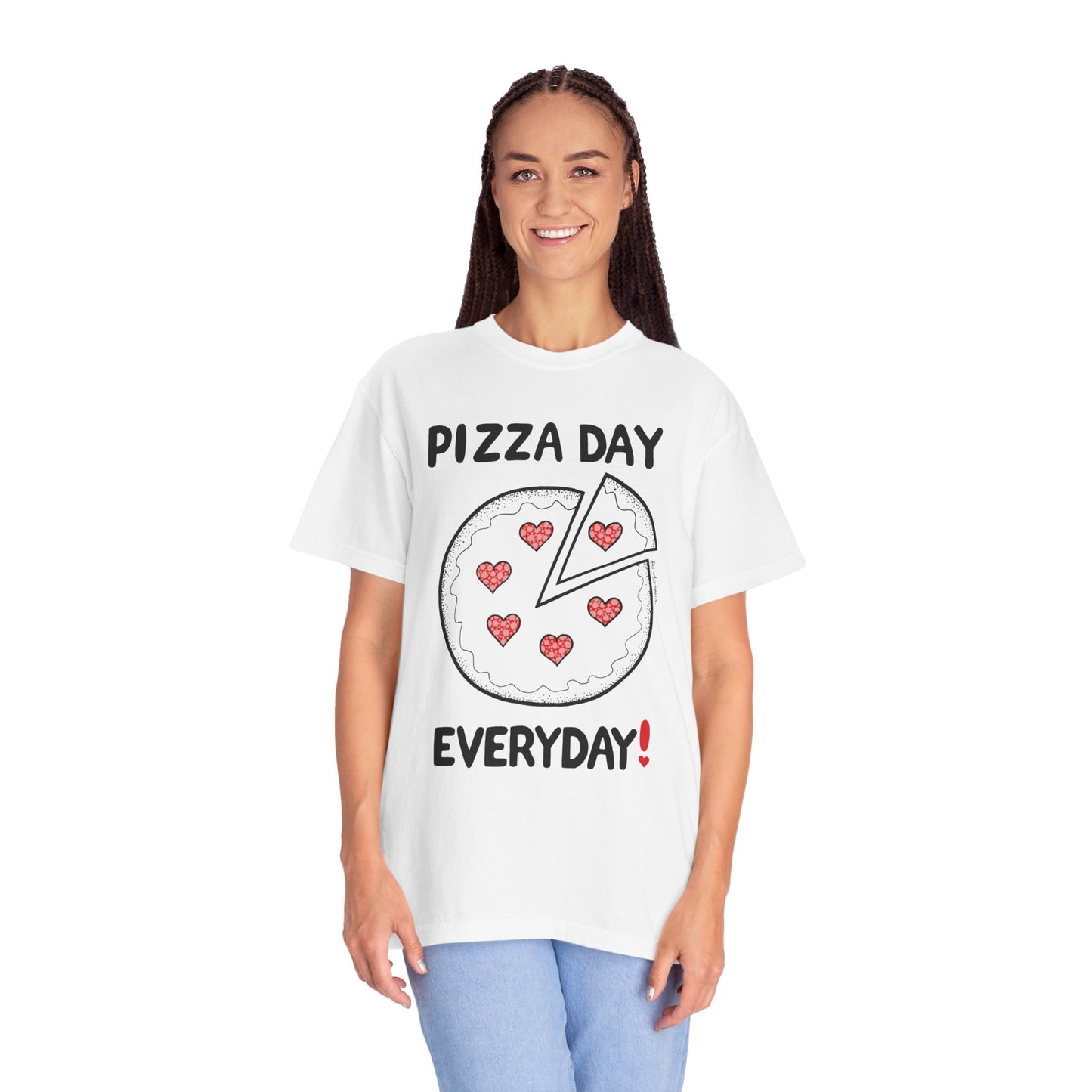 Pizza Day Everyday Unisex Garment-Dyed T-Shirt