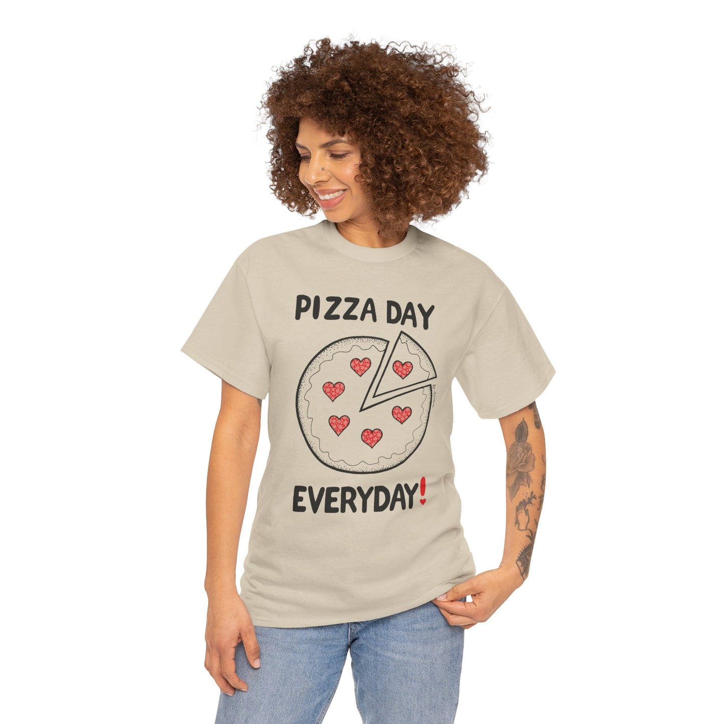 Pizza Day Everyday Unisex Heavy Cotton Tee