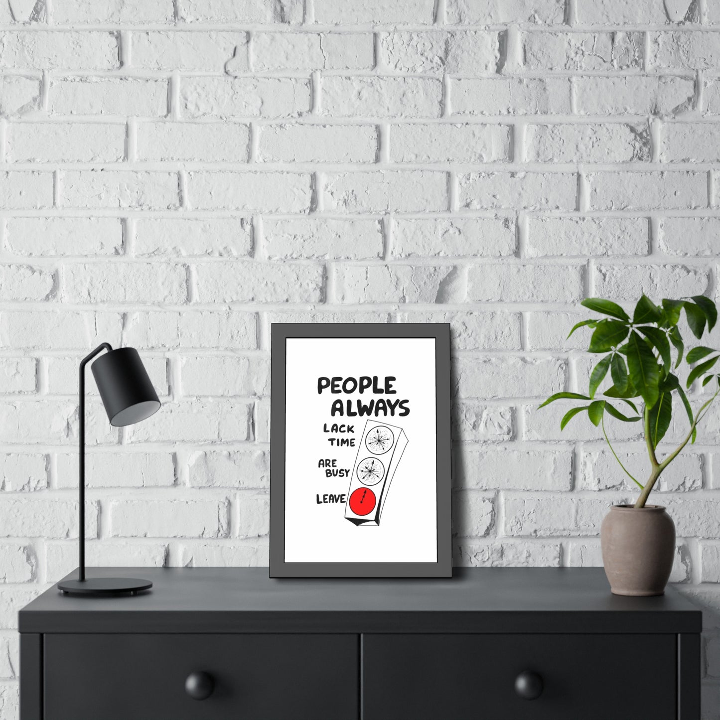 Poster Print - People Always Leave, Digital Drawing Art