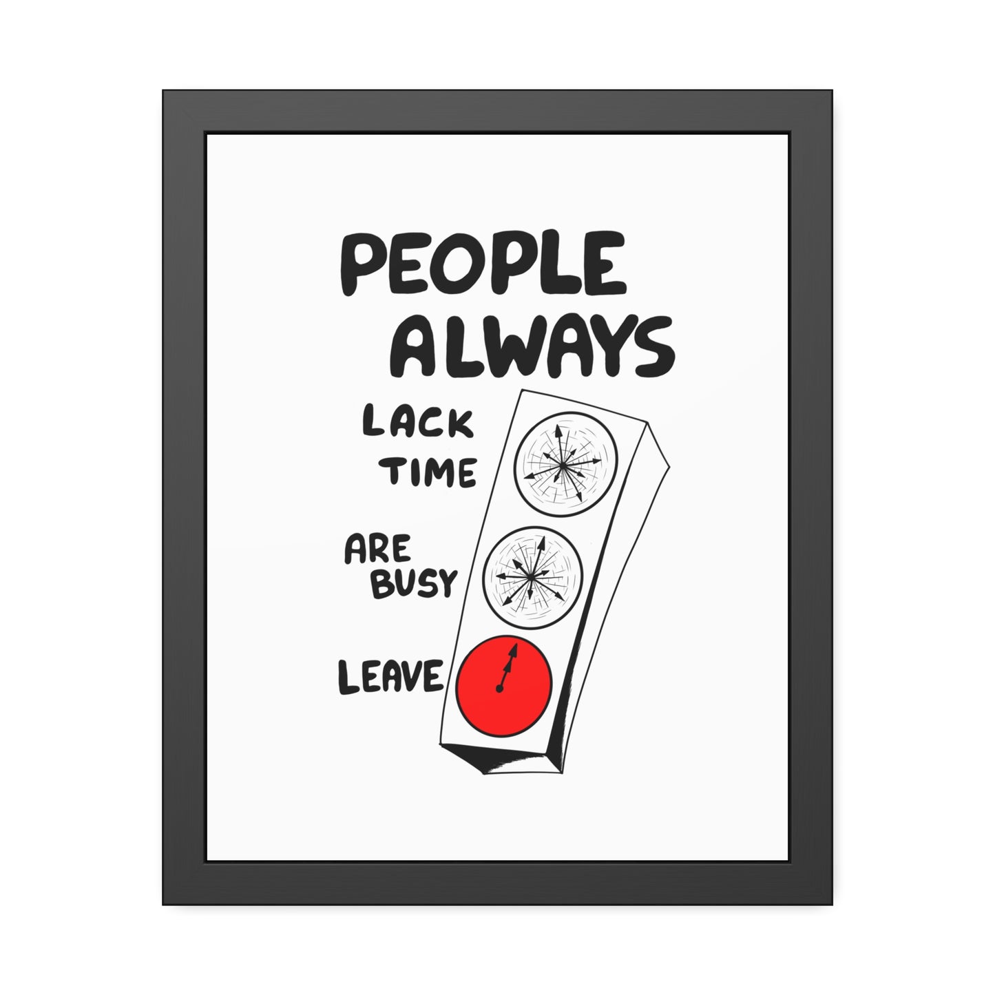 Poster Print - People Always Leave, Digital Drawing Art
