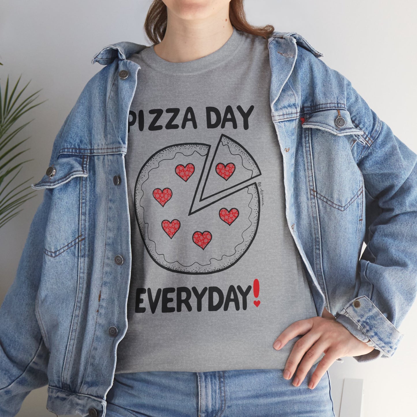 Pizza Day Everyday Unisex Heavy Cotton Tee