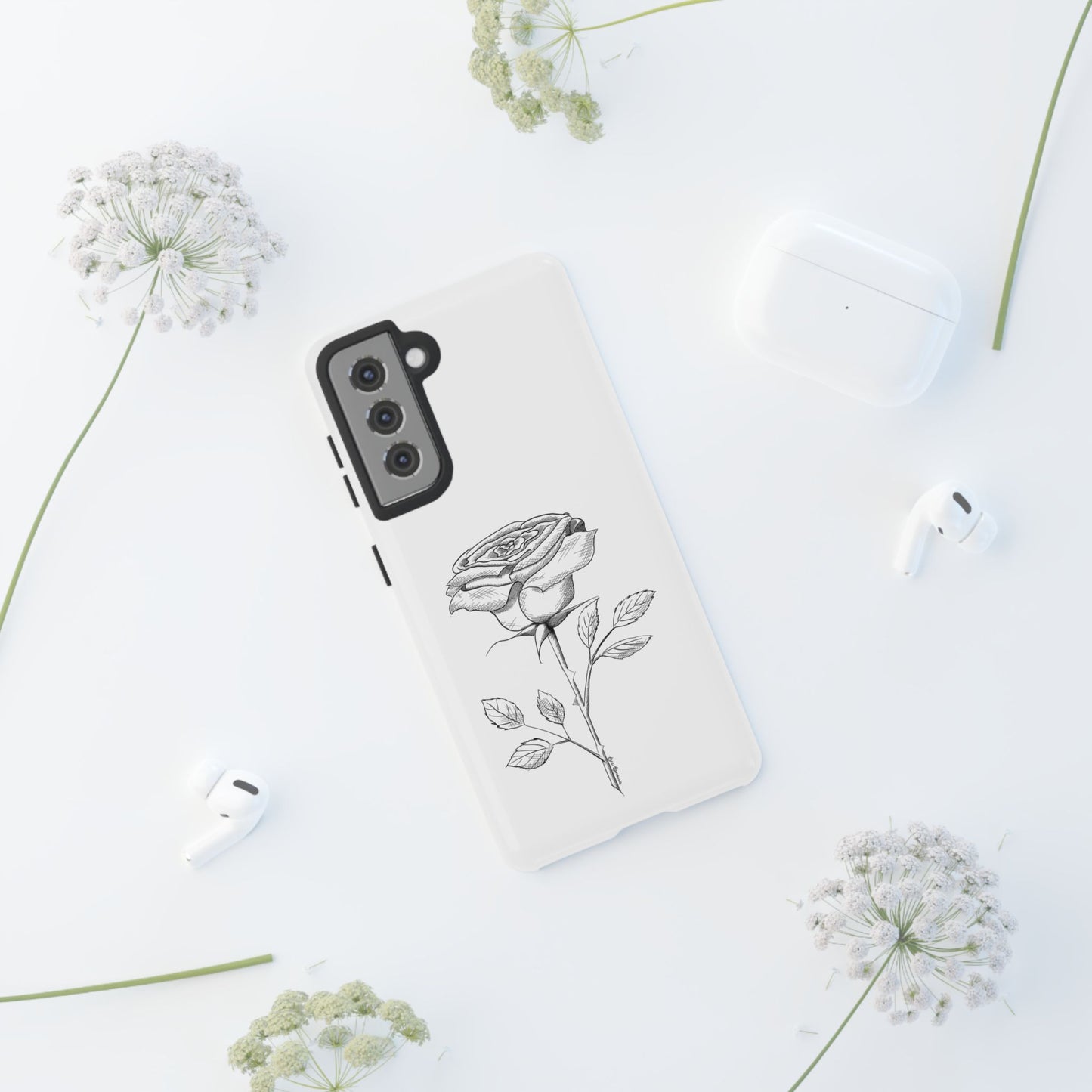 Stylish Rose Phone Case for Samsung