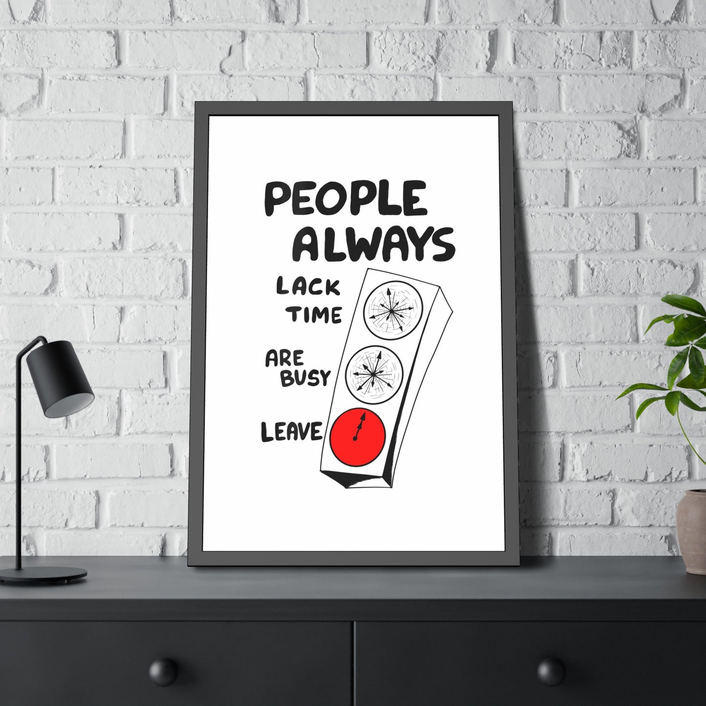 Poster Print - People Always Leave, Digital Drawing Art