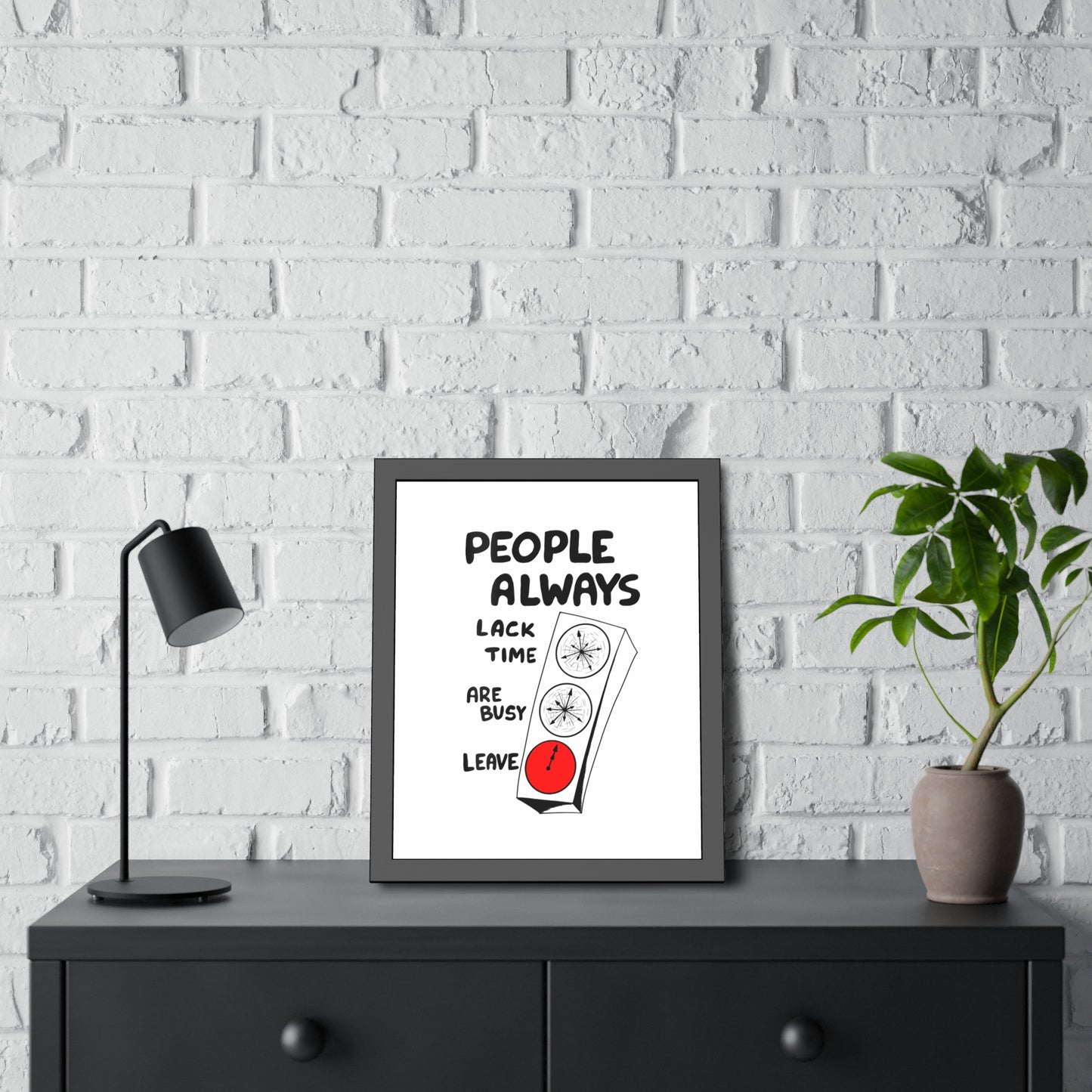 Poster Print - People Always Leave, Digital Drawing Art