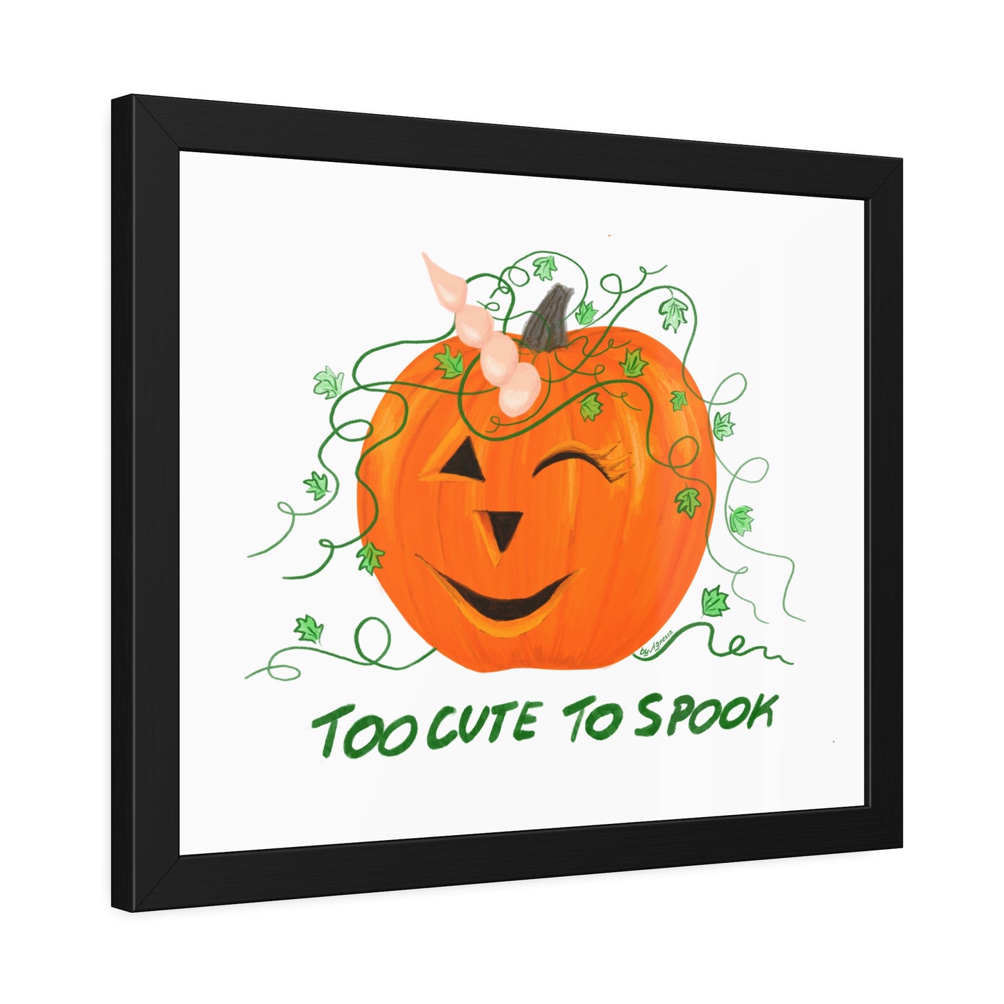 Halloween Pumpkin Framed Paper Posters