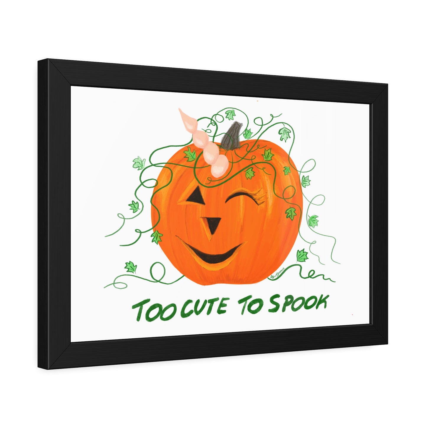 Halloween Pumpkin Framed Paper Posters