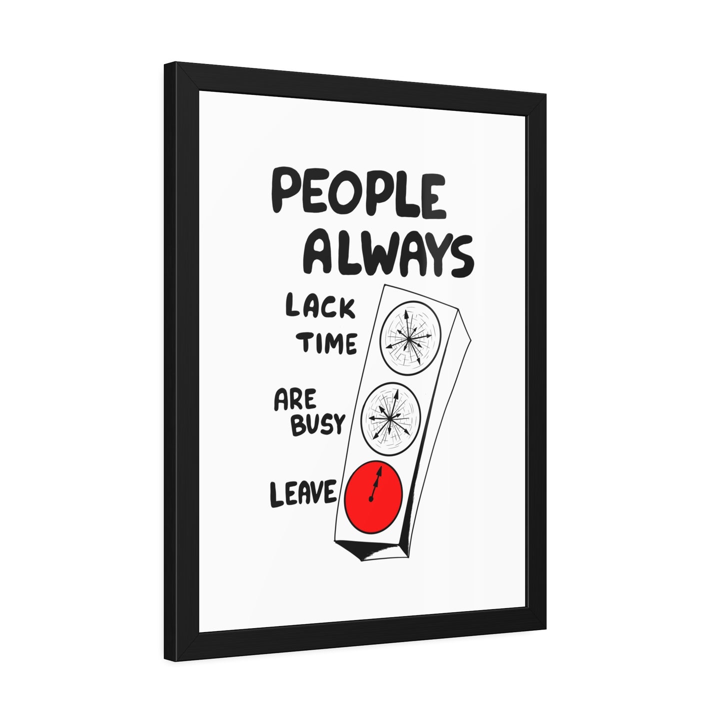 Poster Print - People Always Leave, Digital Drawing Art